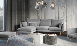 3.5-zitshoekbank Elio links velvet
