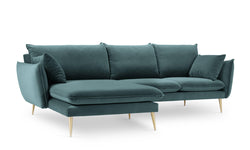 3.5-zitshoekbank Elio links velvet