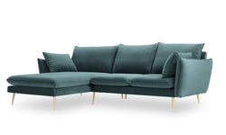 3.5-zitshoekbank Elio links velvet