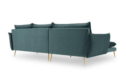 3.5-zitshoekbank Elio links velvet