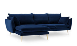 3.5-zitshoekbank Elio links velvet