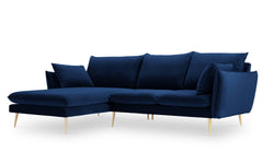 3.5-zitshoekbank Elio links velvet