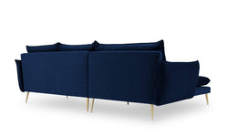 3.5-zitshoekbank Elio links velvet
