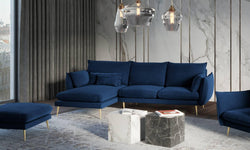 3.5-zitshoekbank Elio links velvet