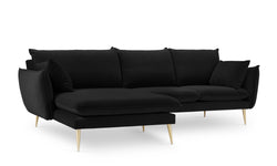 3.5-zitshoekbank Elio links velvet