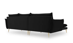 3.5-zitshoekbank Elio links velvet