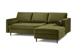 3.5-zitshoekbank Santo rechts velvet