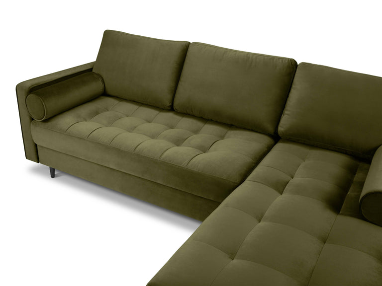 3.5-zitshoekbank Santo rechts velvet