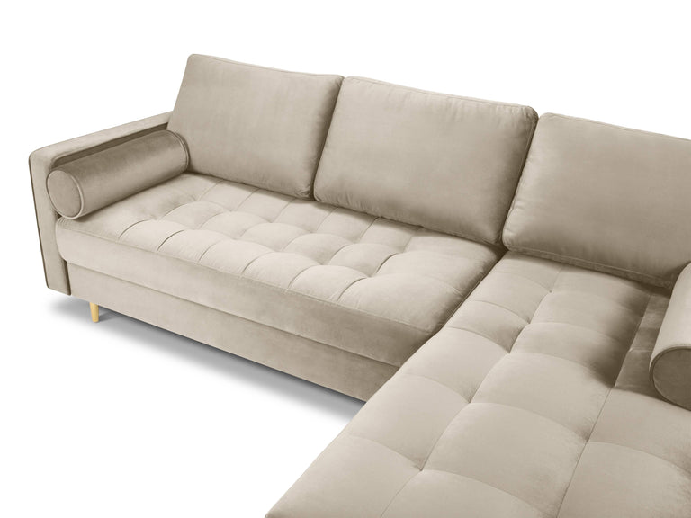 3.5-zitshoekbank Santo rechts velvet