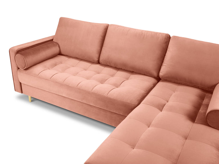 3.5-zitshoekbank Santo rechts velvet