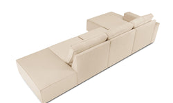 4.5-zitshoekbank Carlo links ribstof