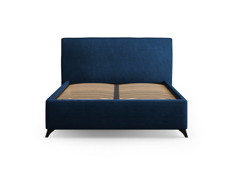 Bedframe Malou ribstof met opbergruimte