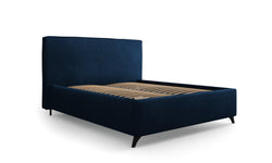 Bedframe Malou ribstof met opbergruimte