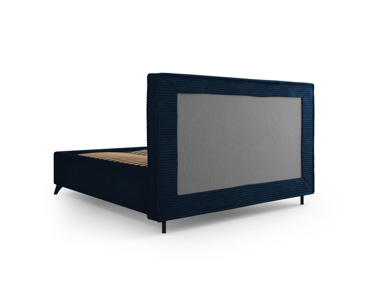 Bedframe Malou ribstof met opbergruimte