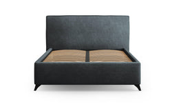 Bedframe Malou ribstof met opbergruimte