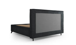 Bedframe Malou ribstof met opbergruimte