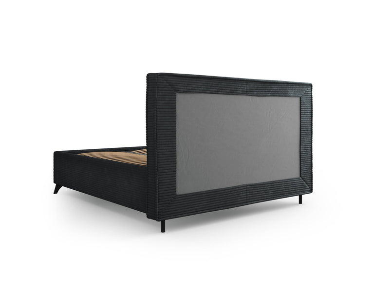 Bedframe Malou ribstof met opbergruimte