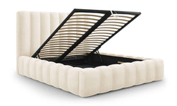 Bed frame Gina velvet met opbergruimte