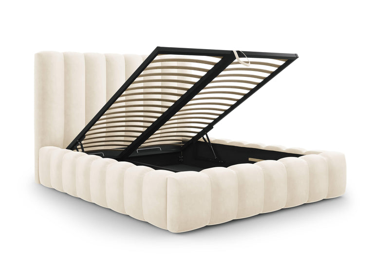 Bed frame Gina velvet met opbergruimte