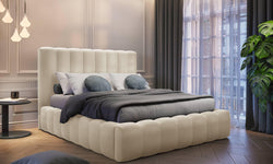 Bed frame Gina velvet met opbergruimte