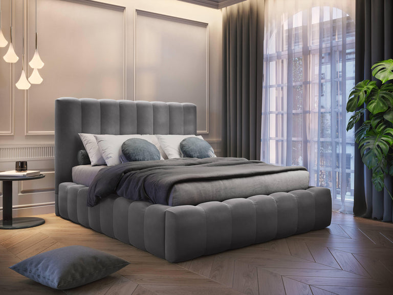 Bed frame Gina velvet met opbergruimte