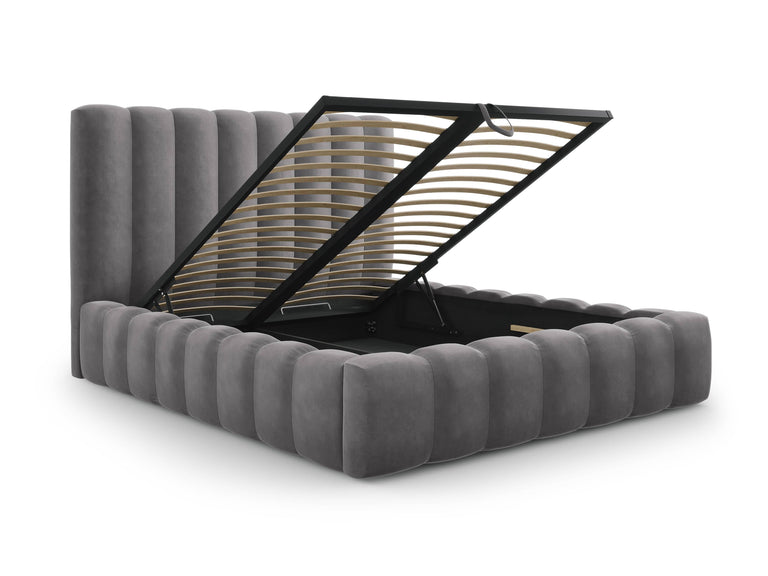 Bed frame Gina velvet met opbergruimte