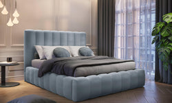 Bed frame Gina velvet met opbergruimte