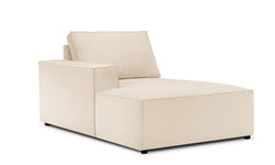 Chaise Longue Carlo links ribstof