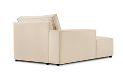 Chaise Longue Carlo links ribstof