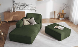 Chaise Longue Carlo links ribstof