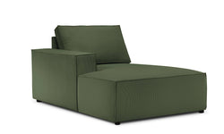 Chaise Longue Carlo links ribstof