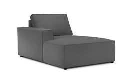 Chaise Longue Carlo links ribstof