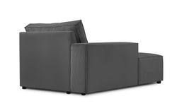Chaise Longue Carlo links ribstof