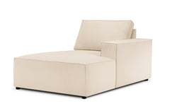 Chaise Longue Carlo rechts ribstof