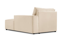 Chaise Longue Carlo rechts ribstof