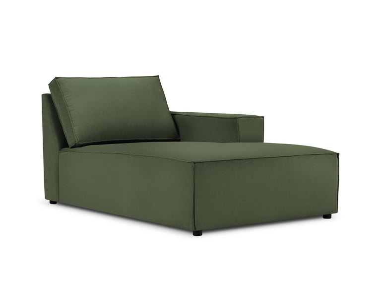Chaise Longue Carlo rechts ribstof