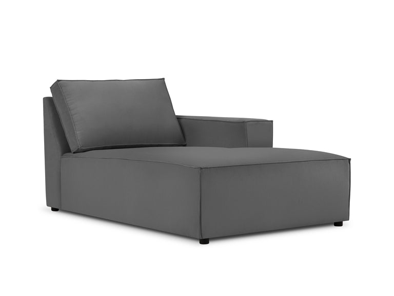 Chaise Longue Carlo rechts ribstof