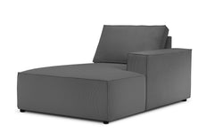 Chaise Longue Carlo rechts ribstof