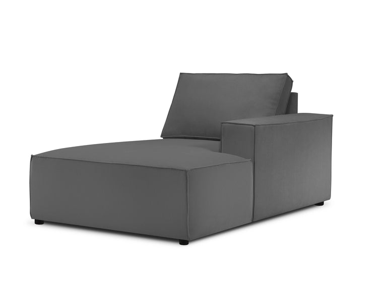 Chaise Longue Carlo rechts ribstof