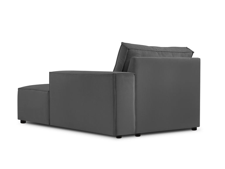 Chaise Longue Carlo rechts ribstof