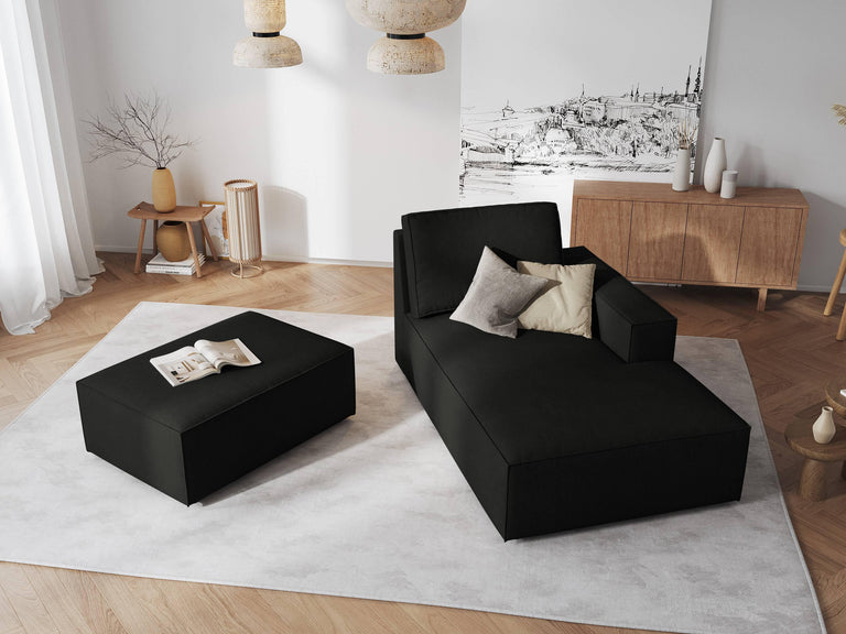 Chaise Longue Carlo rechts ribstof