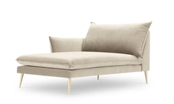 Chaise Longue Elio links velvet