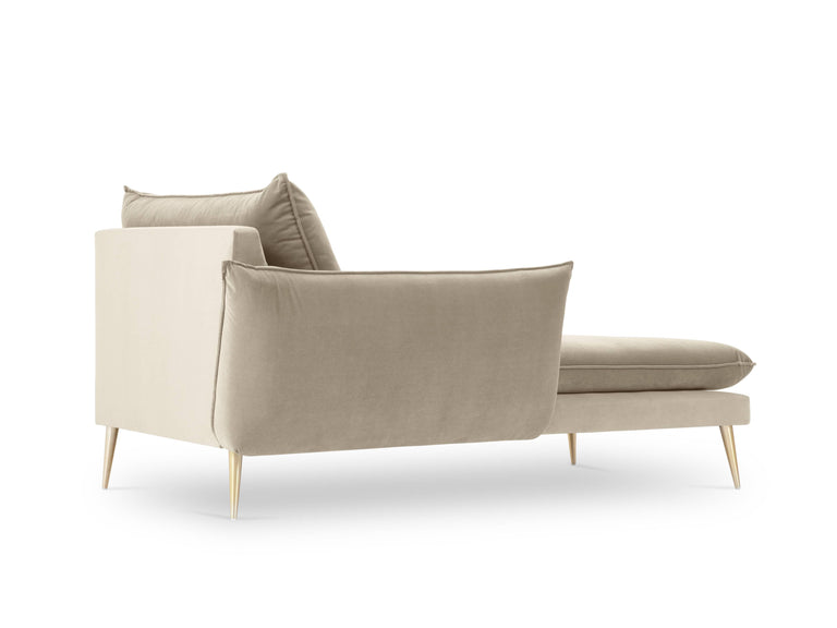 Chaise Longue Elio links velvet