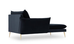 Chaise Longue Elio links velvet