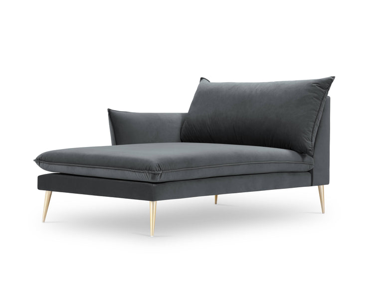 Chaise Longue Elio links velvet