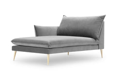 Chaise Longue Elio links velvet