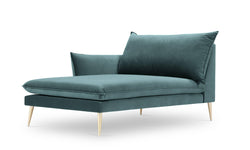 Chaise Longue Elio links velvet