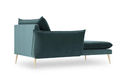 Chaise Longue Elio links velvet