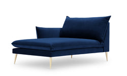 Chaise Longue Elio links velvet