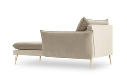 Chaise Longue Elio rechts velvet